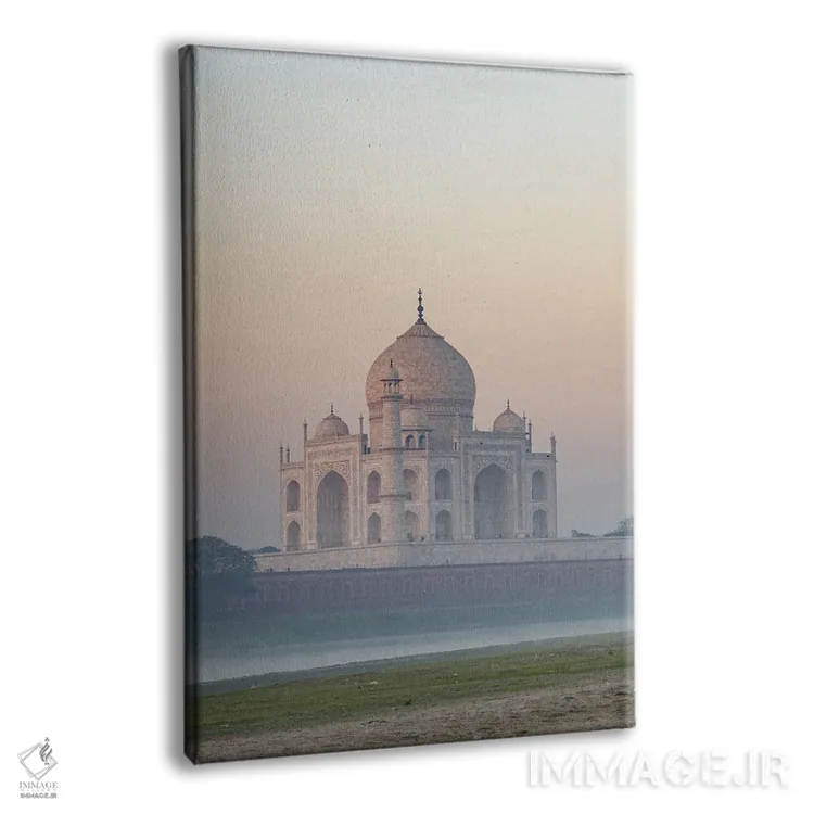 تابلو دکوراتیو India,طلوع مه آلود در تاج محل، هند اثر ماتئو کولومبو - نمای پرسپکتیو محصول