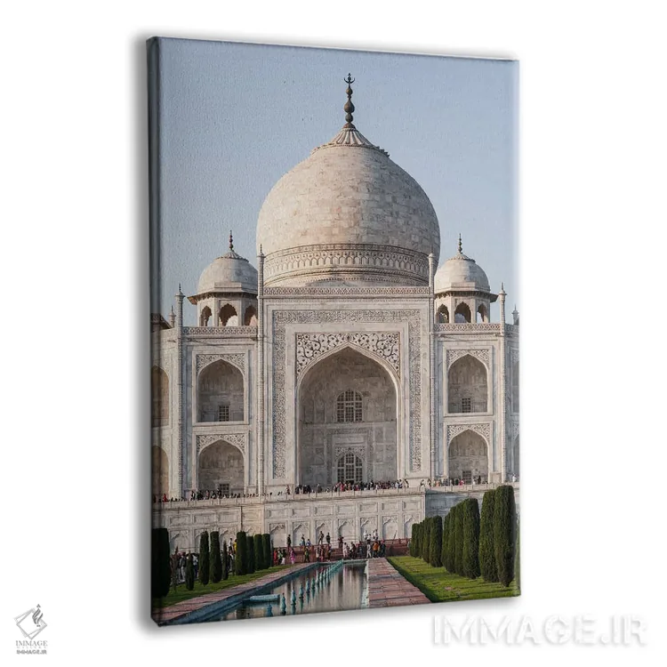 تابلو دکوراتیو Agra, Uttar Pradesh, India,نمای جلوی تاج محل، آگرا، اوتار… اثر ماتئو کولومبو - نمای پرسپکتیو محصول
