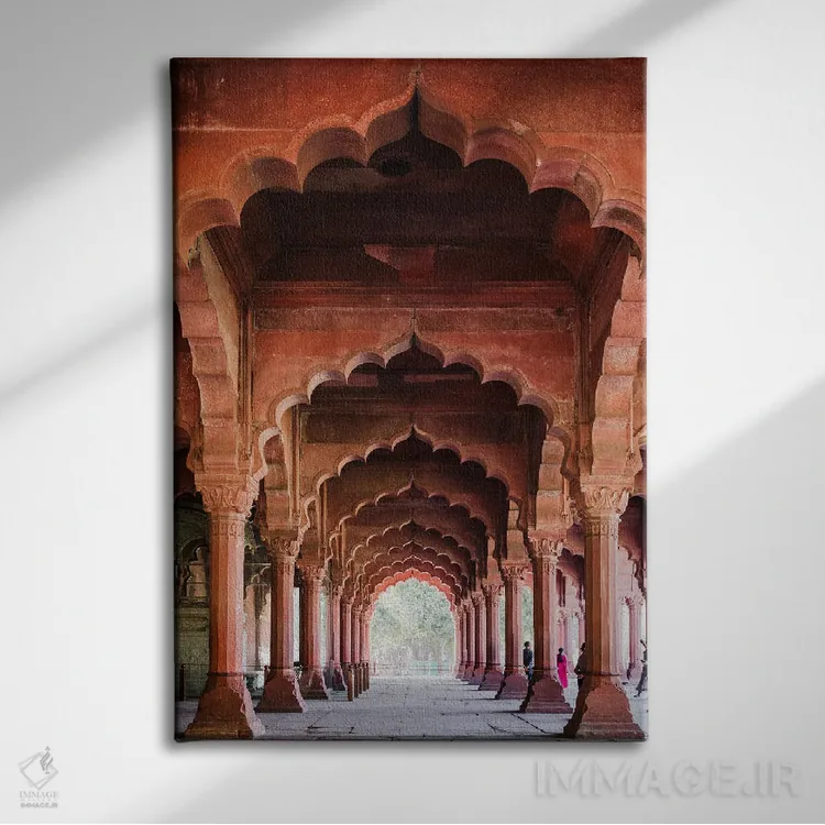 تابلو دکوراتیو Delhi, India II,طاق در قلعه سرخ، دهلی، هند اثر ماتئو کولومبو - نمای روبهرو روی دیوار