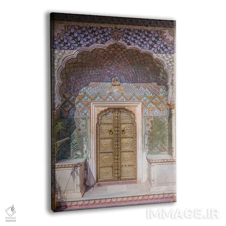 تابلو دکوراتیو City Palace, Jaipur, India,دروازه رز، کاخ شهر، جیپور، هند اثر ماتئو کولومبو - نمای پرسپکتیو محصول
