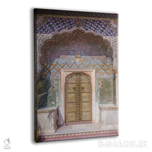 تابلو دکوراتیو City Palace, Jaipur, India,دروازه رز، کاخ شهر، جیپور، هند اثر ماتئو کولومبو - نمای پرسپکتیو محصول