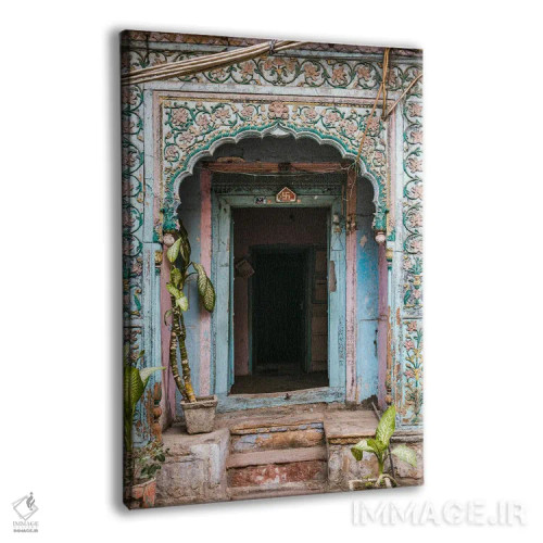 تابلو دکوراتیو Old Delhi, India,در آبی، دهلی قدیم، هند اثر ماتئو کولومبو - نمای پرسپکتیو محصول