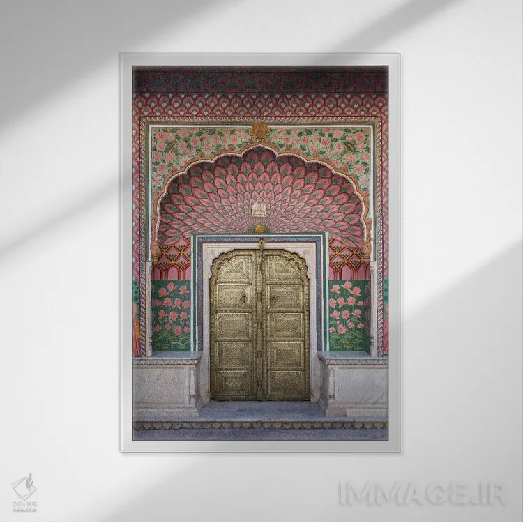 تابلو دکوراتیو Jaipur, Rajasthan, India,دروازه لوتوس، جیپور، راجستان، هن… اثر ماتئو کولومبو - نمای قابدار سفید