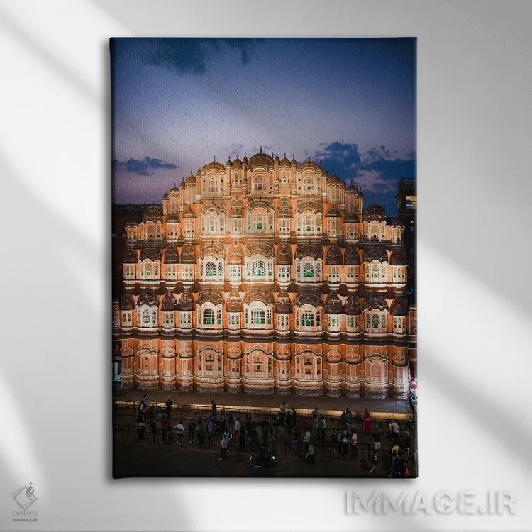تابلو دکوراتیو Jaipur, Rajasthan, India III,کاخ بادها، جایپور، راجستان… اثر ماتئو کولومبو - نمای روبهرو روی دیوار