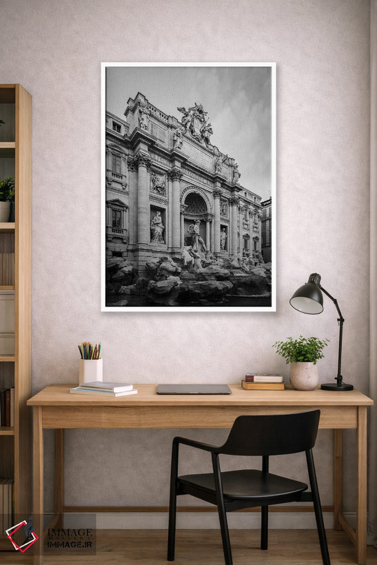 تابلو دکوراتیو Rome, Lazio, Italy,فواره تروی، رم، لاتزیو، ایتالیا اثر ماتئو کولومبو - D1W