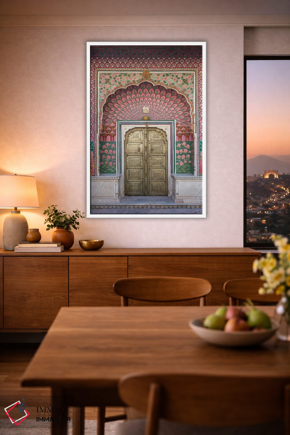 تابلو دکوراتیو Jaipur, Rajasthan, India,دروازه لوتوس، جیپور، راجستان، هن… اثر ماتئو کولومبو - D1W