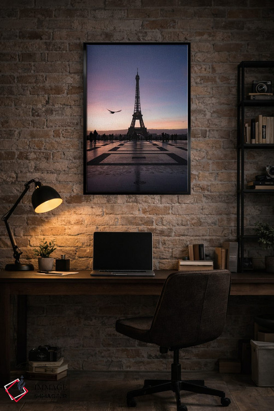 تابلو دکوراتیو Trocadero, Paris, France II,برج ایفل در سپیده دم، تروکادر… اثر ماتئو کولومبو - D5B
