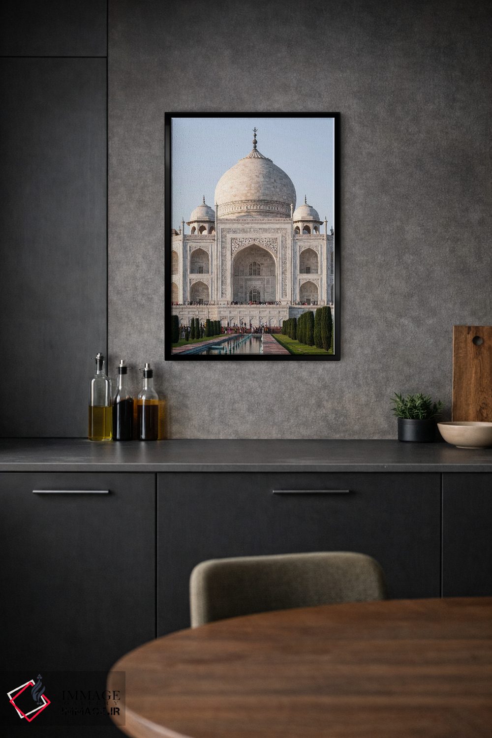 تابلو دکوراتیو Agra, Uttar Pradesh, India,نمای جلوی تاج محل، آگرا، اوتار… اثر ماتئو کولومبو - D1B