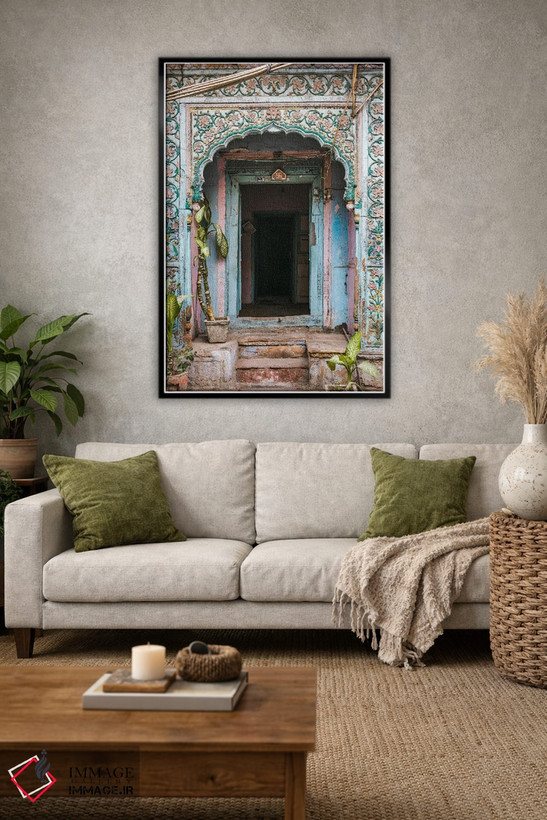 تابلو دکوراتیو Old Delhi, India,در آبی، دهلی قدیم، هند اثر ماتئو کولومبو - D2B