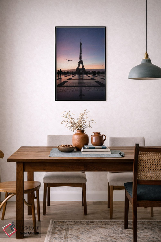 تابلو دکوراتیو Trocadero, Paris, France II,برج ایفل در سپیده دم، تروکادر… اثر ماتئو کولومبو - D6B