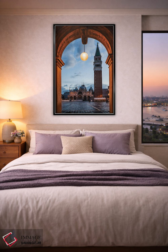 تابلو دکوراتیو Venice, Italy,میدان سن مارکو در سپیده دم، ونیز، ایتالیا اثر ماتئو کولومبو - D5B