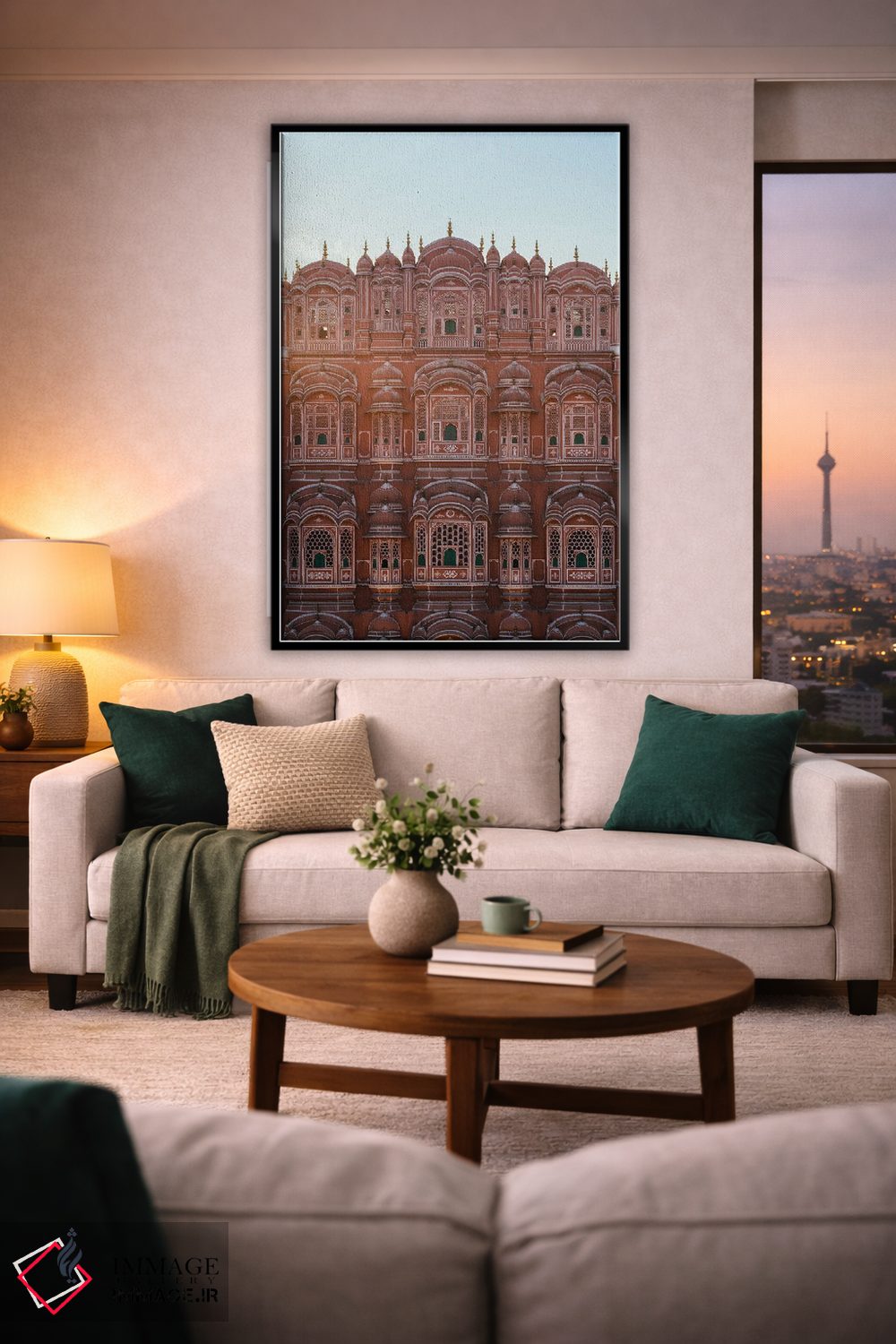 تابلو دکوراتیو Jaipur, Rajasthan, India II,کاخ بادها، جایپور، راجستان، ه… اثر ماتئو کولومبو - D2B