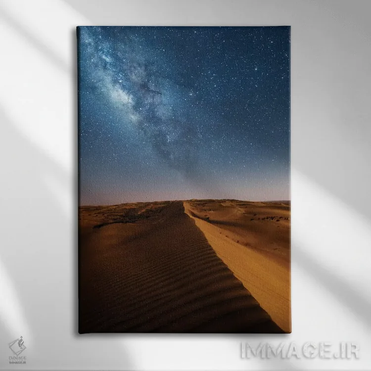 تابلو دکوراتیو Oman,راه شیری و صحرا، عمان اثر ماتئو کولومبو - نمای روبهرو روی دیوار