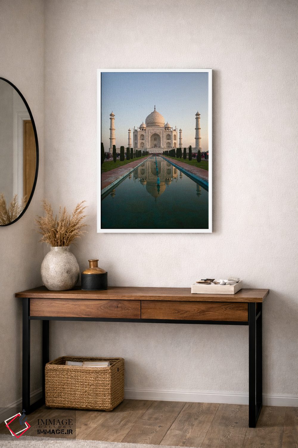 تابلو دکوراتیو Agra, India II,تاج محل هنگام طلوع آفتاب، آگرا، هند اثر ماتئو کولومبو - D3W