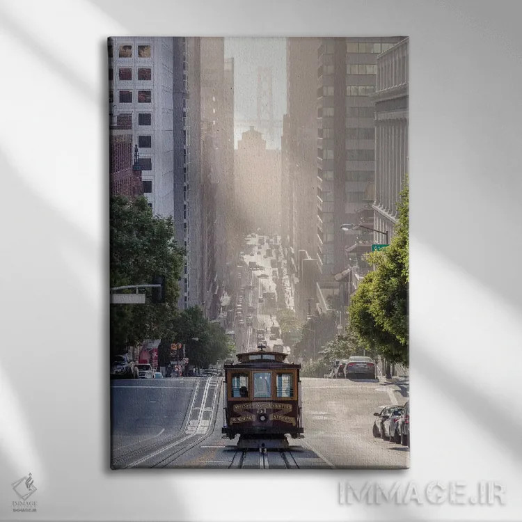 تابلو دکوراتیو San Francisco, California, USA,تله کابین، سانفرانسیسکو، ک… اثر ماتئو کولومبو - نمای روبهرو روی دیوار