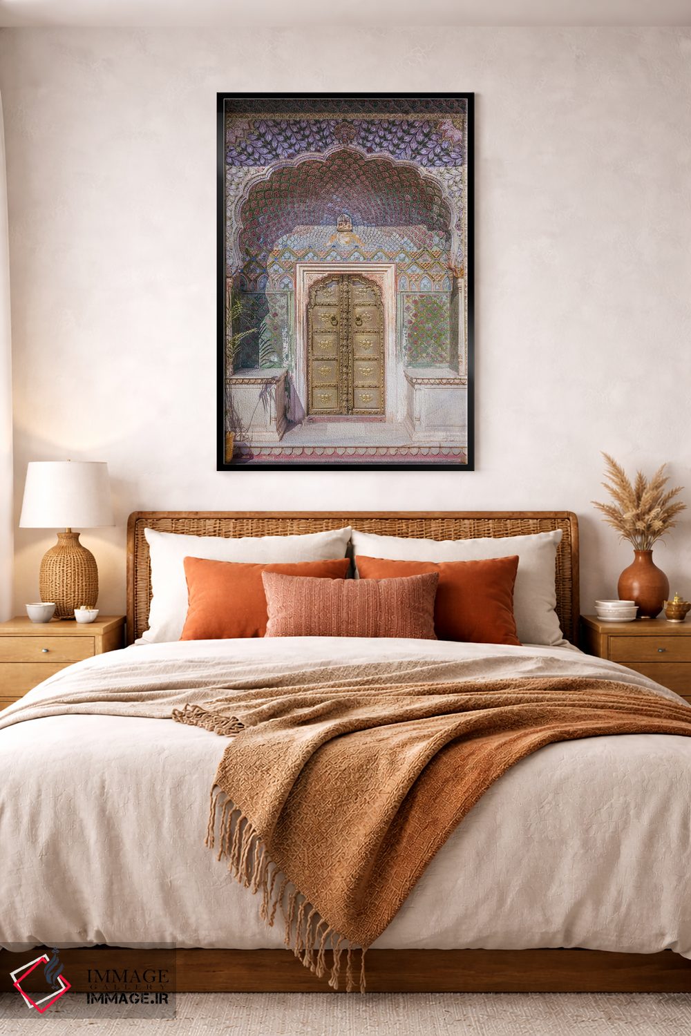تابلو دکوراتیو City Palace, Jaipur, India,دروازه رز، کاخ شهر، جیپور، هند اثر ماتئو کولومبو - D5B