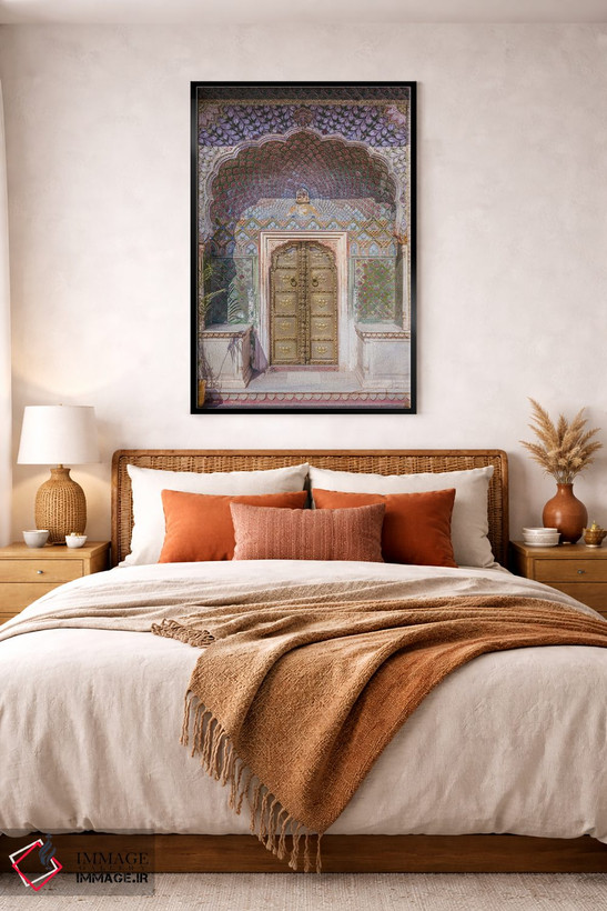 تابلو دکوراتیو City Palace, Jaipur, India,دروازه رز، کاخ شهر، جیپور، هند اثر ماتئو کولومبو - D5B