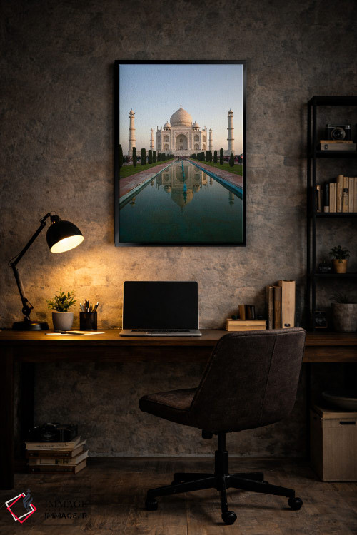 تابلو دکوراتیو Agra, India II,تاج محل هنگام طلوع آفتاب، آگرا، هند اثر ماتئو کولومبو - D6B