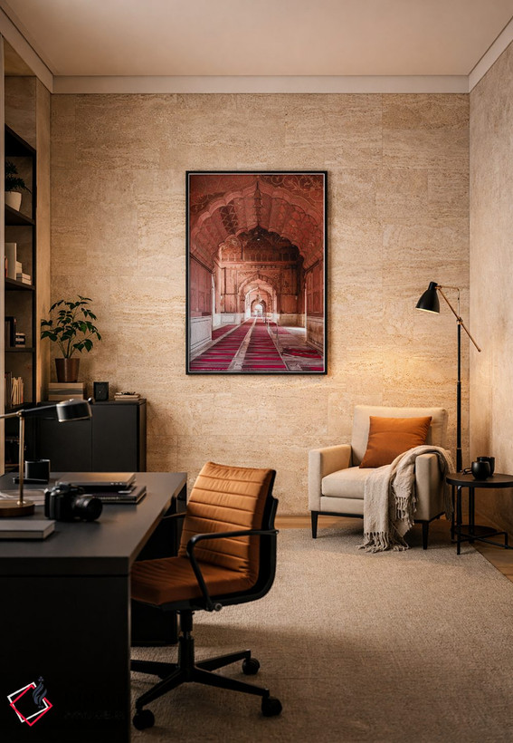 تابلو دکوراتیو Delhi, India II,راهروی مسجد، دهلی، هند اثر ماتئو کولومبو - D6B