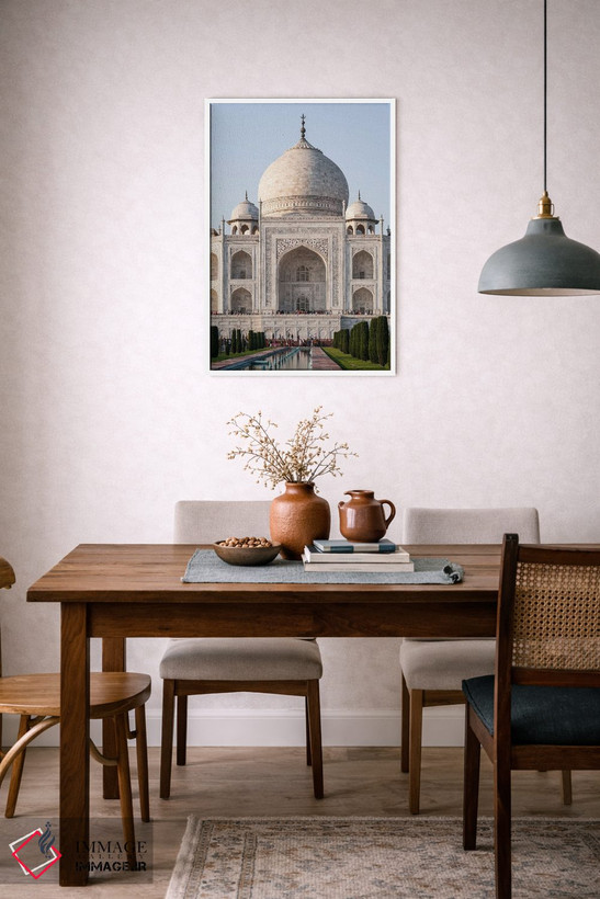 تابلو دکوراتیو Agra, Uttar Pradesh, India,نمای جلوی تاج محل، آگرا، اوتار… اثر ماتئو کولومبو - D6W