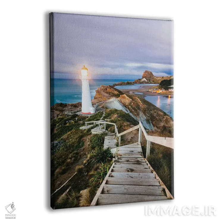 تابلو دکوراتیو Castlepoint, Wellington, North Island, New Zealand,فانوس… اثر ماتئو کولومبو - نمای پرسپکتیو محصول
