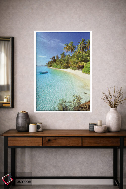تابلو دکوراتیو Maldives,ساحل رویایی، مالدیو اثر ماتئو کولومبو - D1W