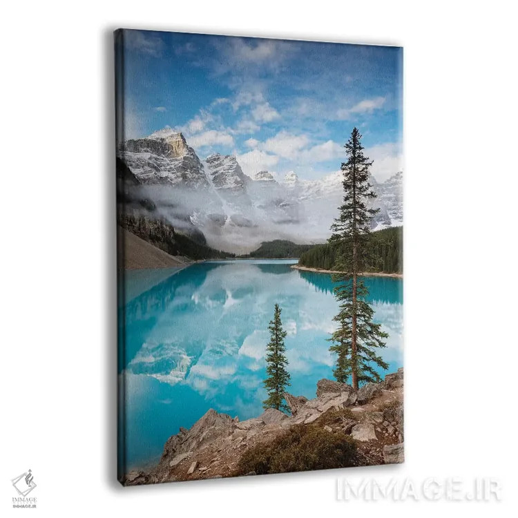 تابلو دکوراتیو Banff, Canada,دریاچه مورین در پاییز، بنف، کانادا اثر ماتئو کولومبو - نمای پرسپکتیو محصول