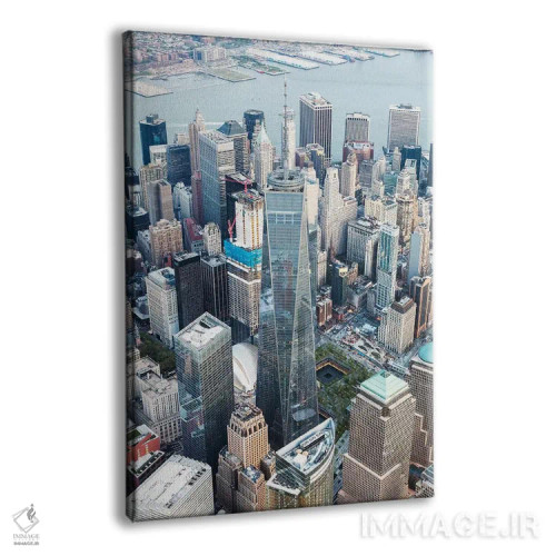 تابلو دکوراتیو New York,نمای هوایی مرکز تجارت جهانی وان، نیویورک اثر ماتئو کولومبو - نمای پرسپکتیو محصول
