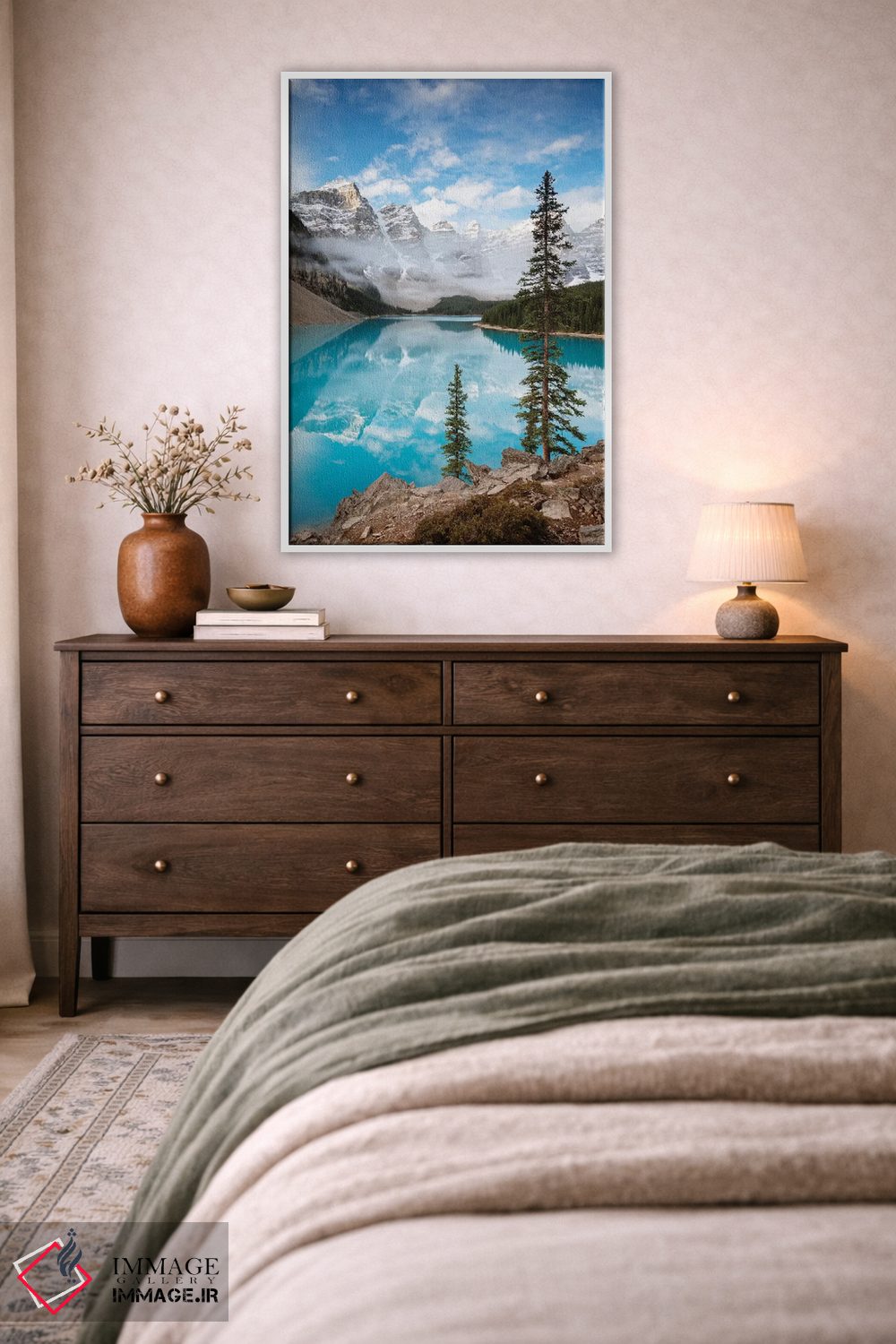 تابلو دکوراتیو Banff, Canada,دریاچه مورین در پاییز، بنف، کانادا اثر ماتئو کولومبو - D1W