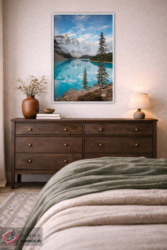 تابلو دکوراتیو Banff, Canada,دریاچه مورین در پاییز، بنف، کانادا اثر ماتئو کولومبو - D1W