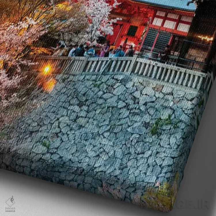 تابلو دکوراتیو Kyoto, Japan,معبد بودایی کیومیزو درا، کیوتو، ژاپن اثر ماتئو کولومبو - نمای نزدیک بافت بوم