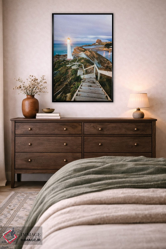 تابلو دکوراتیو Castlepoint, Wellington, North Island, New Zealand,فانوس… اثر ماتئو کولومبو - D5B
