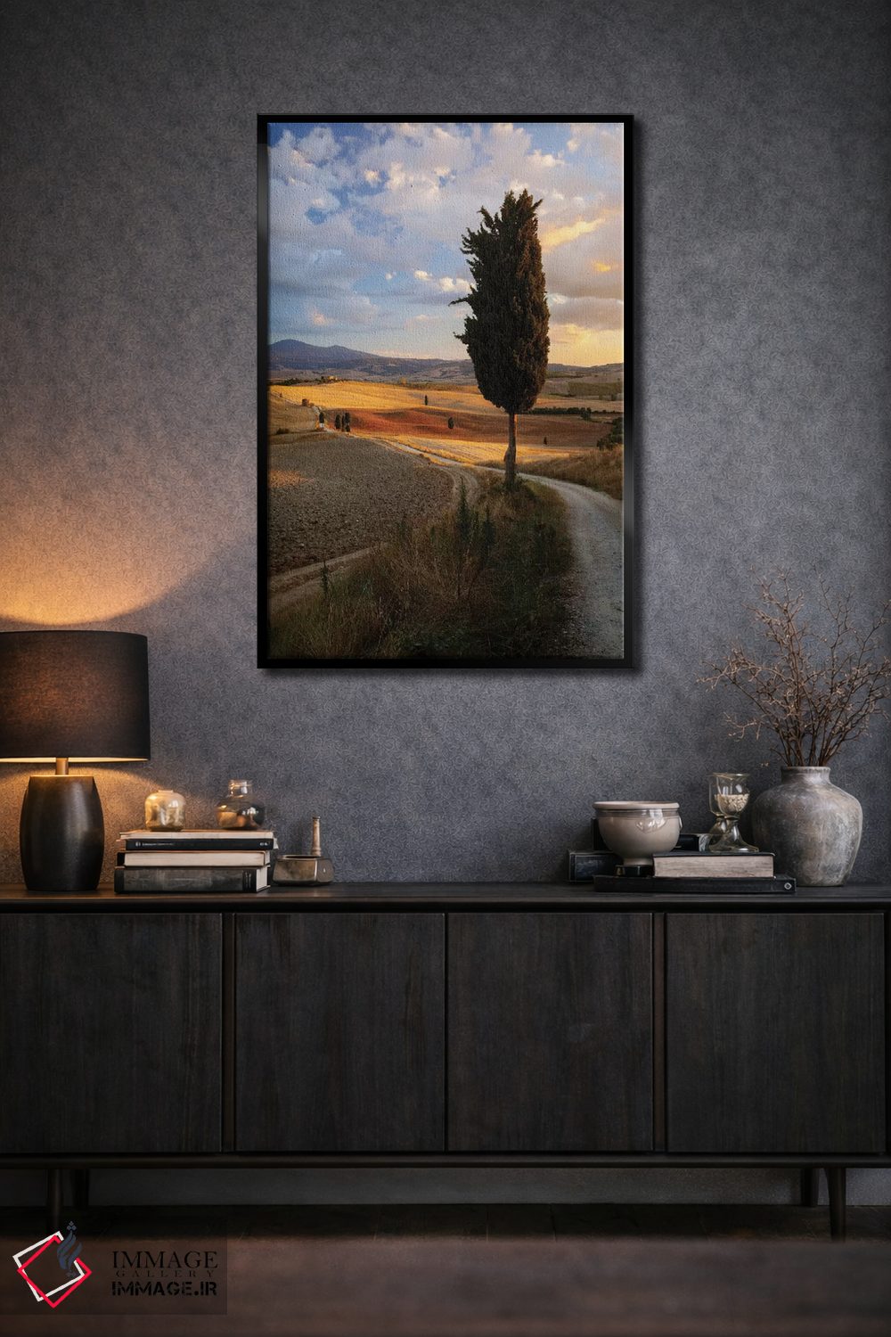 تابلو دکوراتیو Val d'Orcia, Tuscany, Italy,غروب روستایی، واله دورچیا، تو… اثر ماتئو کولومبو - D2B