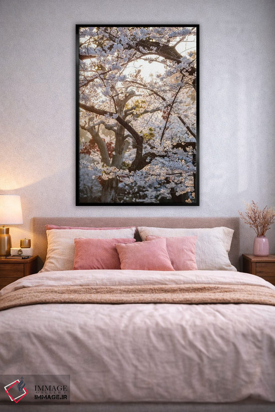 تابلو دکوراتیو Tokyo, Japan,درخت گیلاس، توکیو، ژاپن اثر ماتئو کولومبو - D2B