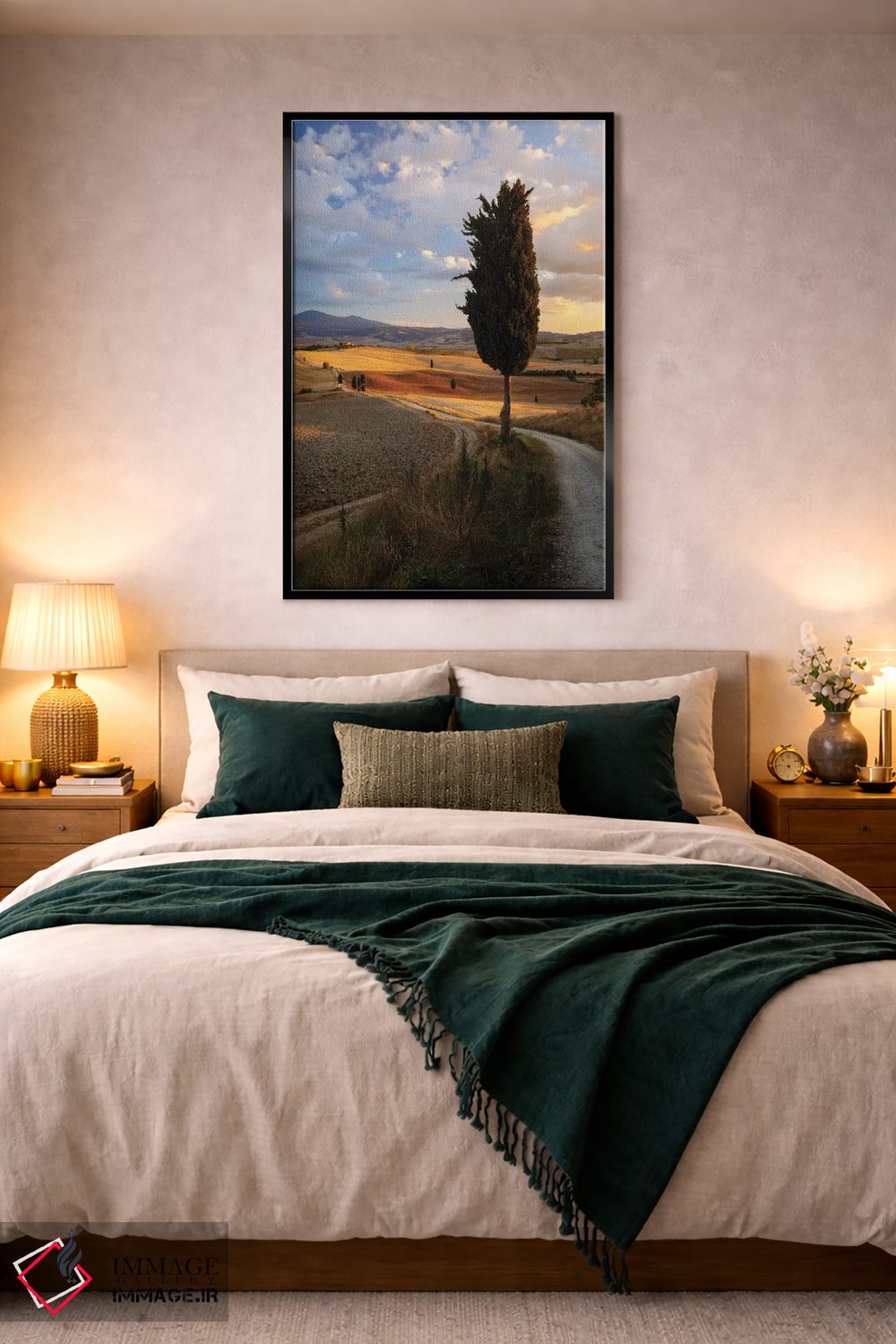 تابلو دکوراتیو Val d'Orcia, Tuscany, Italy,غروب روستایی، واله دورچیا، تو… اثر ماتئو کولومبو - D4B