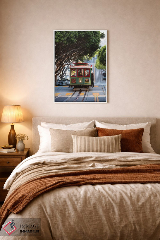 تابلو دکوراتیو San Francisco,تراموای کابلی، سان فرانسیسکو اثر ماتئو کولومبو - D5W