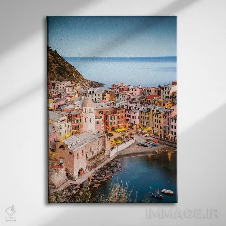 تابلو دکوراتیو Cinque Terre, Italy II,ورنتزا، چینکو تره، ایتالیا II اثر ماتئو کولومبو - نمای روبهرو روی دیوار