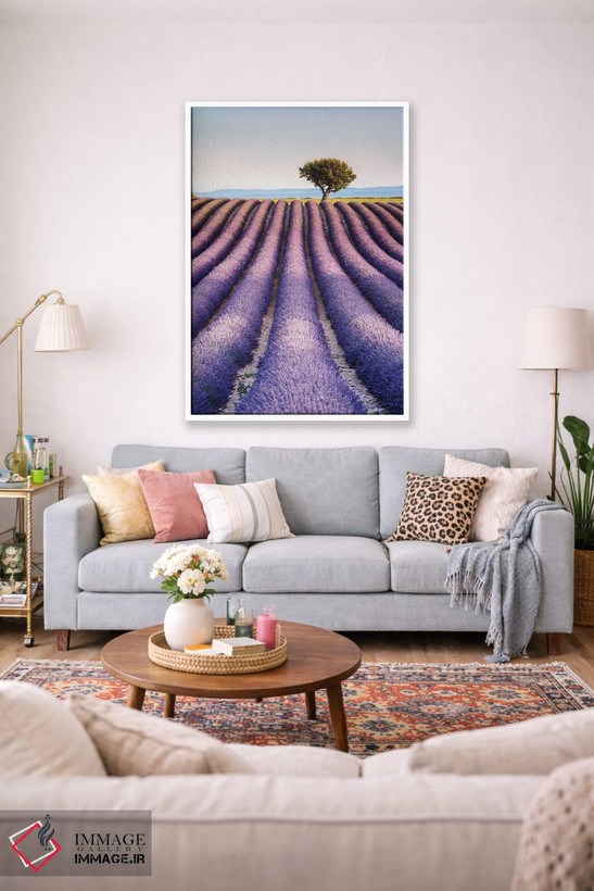 تابلو دکوراتیو Provence I,مزرعه اسطوخودوس، پروانس I اثر ماتئو کولومبو - D1W