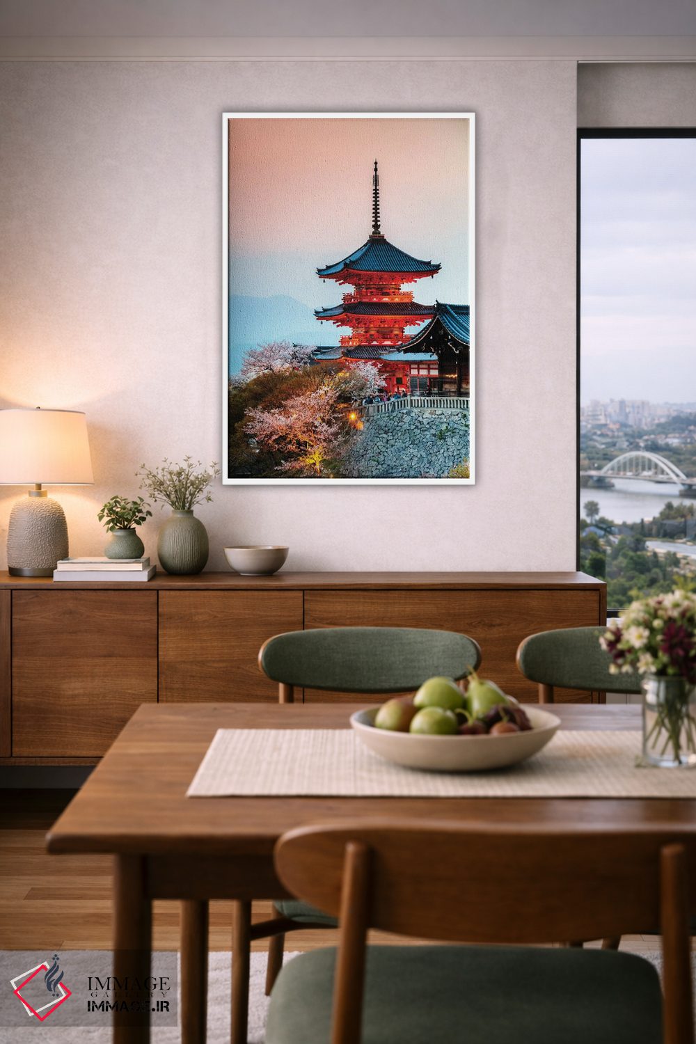 تابلو دکوراتیو Kyoto, Japan,معبد بودایی کیومیزو درا، کیوتو، ژاپن اثر ماتئو کولومبو - D5W