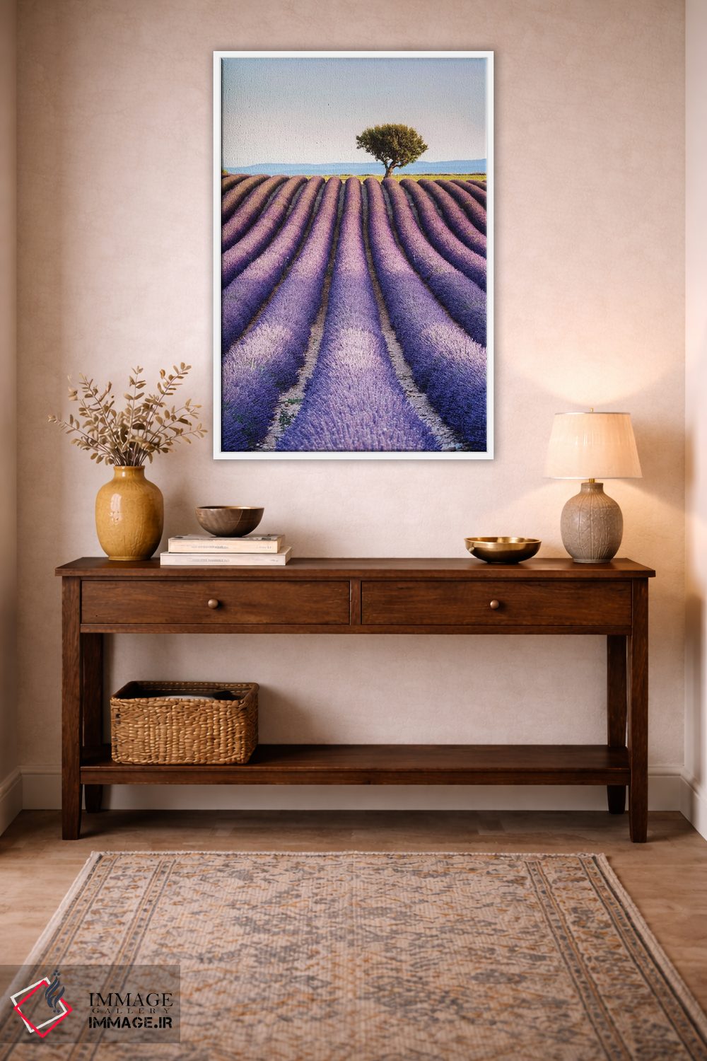 تابلو دکوراتیو Provence I,مزرعه اسطوخودوس، پروانس I اثر ماتئو کولومبو - D3W