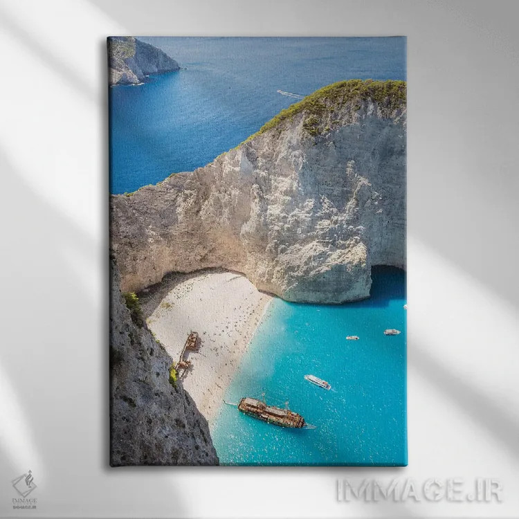 تابلو دکوراتیو Zakynthos, Greece,ساحل کشتی شکسته، زاکینتوس، یونان اثر ماتئو کولومبو - نمای روبهرو روی دیوار