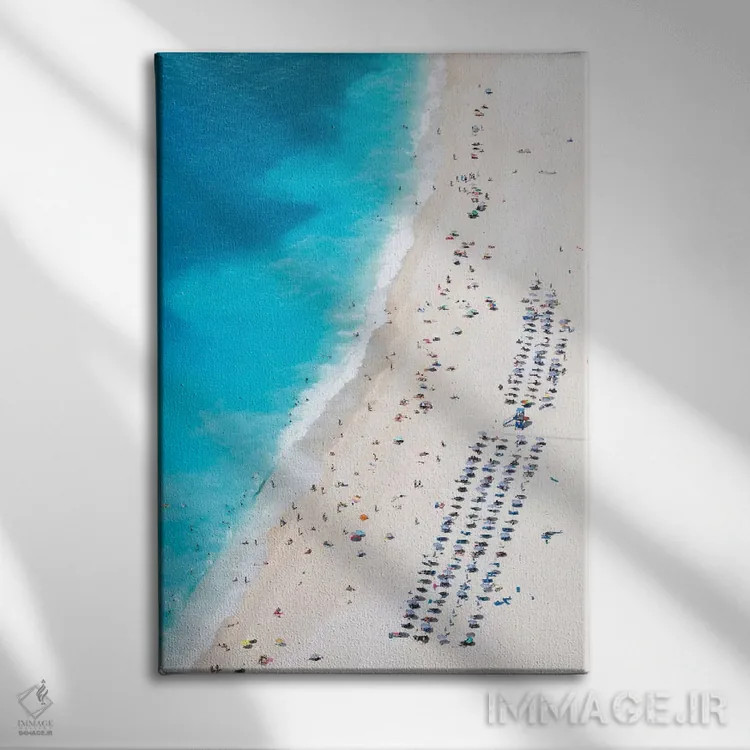 تابلو مدرن Cephalonia, Ionian Islands, Greece,نمای هوایی از ساحل میر توس… اثر ماتئو کولومبو - نمای روبهرو روی دیوار