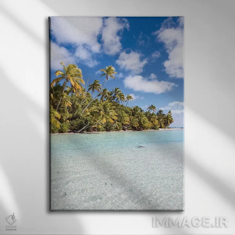 تابلو دکوراتیو Cook Islands II,جزیره وان فوت، جزایر کوک II اثر ماتئو کولومبو - نمای روبهرو روی دیوار