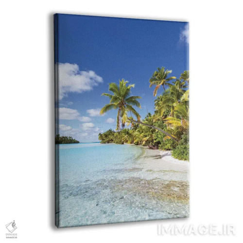 تابلو دکوراتیو Cook Islands,ساحل رویایی در جزیره وان فوت، جزایر کوک اثر ماتئو کولومبو - نمای پرسپکتیو محصول
