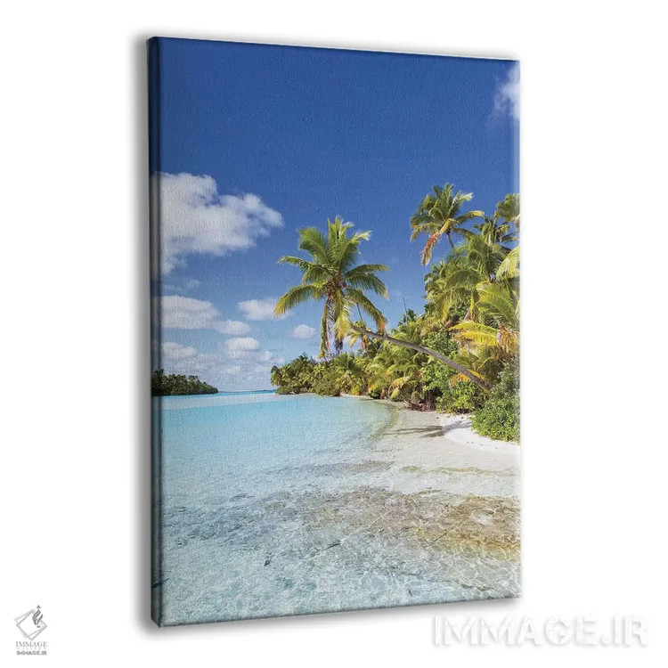 تابلو دکوراتیو Cook Islands,ساحل رویایی در جزیره وان فوت، جزایر کوک اثر ماتئو کولومبو - نمای پرسپکتیو محصول