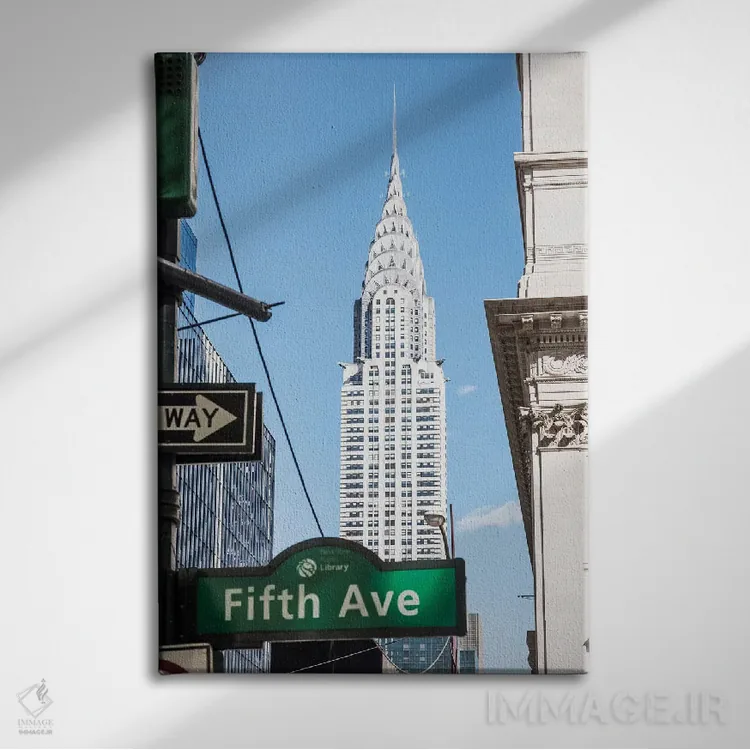 تابلو دکوراتیو New York City,ساختمان کرایسلر، نیویورک اثر ماتئو کولومبو - نمای روبهرو روی دیوار