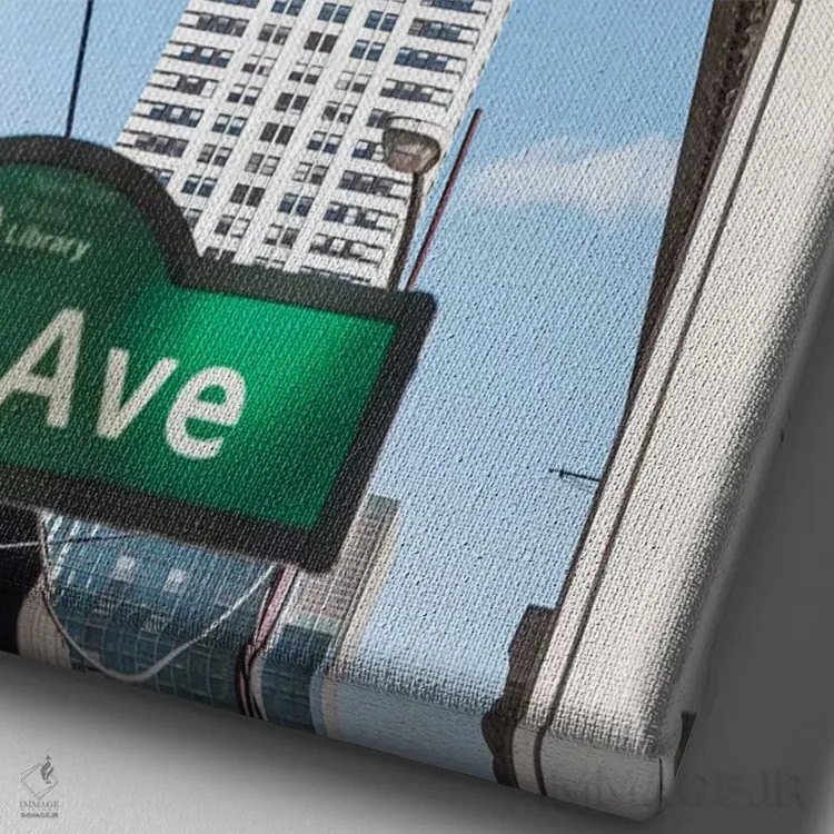 تابلو دکوراتیو New York City,ساختمان کرایسلر، نیویورک اثر ماتئو کولومبو - نمای نزدیک بافت بوم