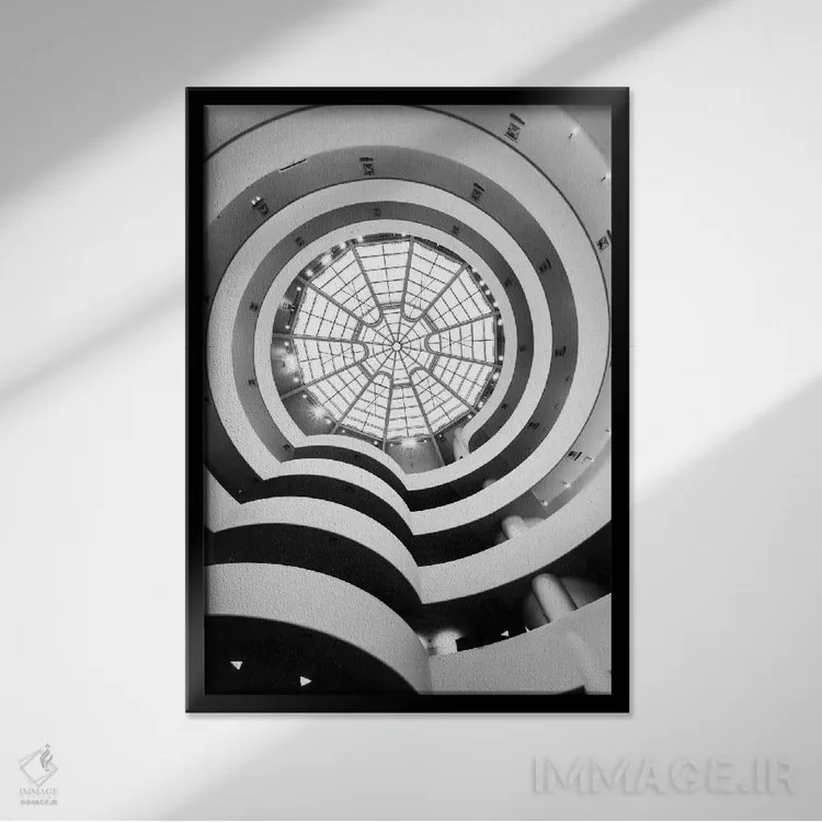 تابلو دکوراتیو Solomon R. Guggenheim Museum, New York City, New York, US… اثر ماتئو کولومبو - نمای قابدار مشکی