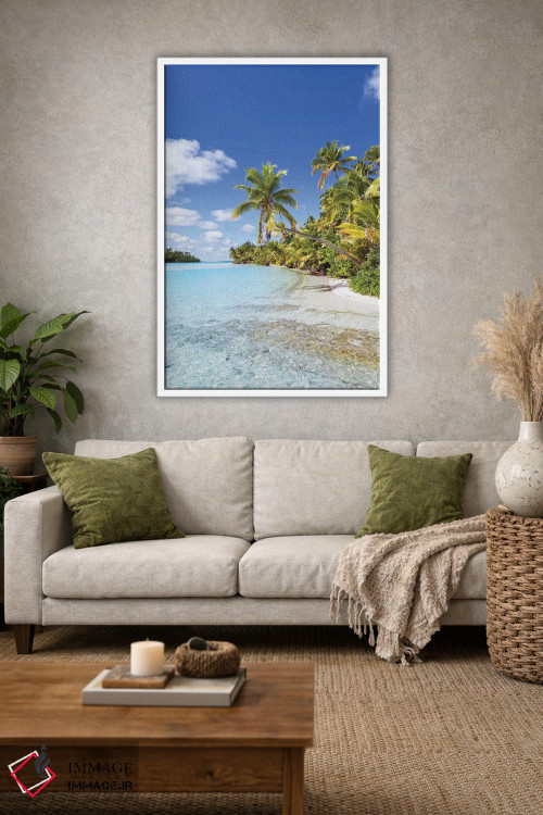تابلو دکوراتیو Cook Islands,ساحل رویایی در جزیره وان فوت، جزایر کوک اثر ماتئو کولومبو - D1W