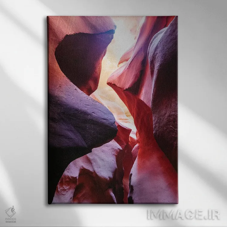 تابلو دکوراتیو Antelope Canyon,صخره های سرخ، آنتلوپ کنیون اثر ماتئو کولومبو - نمای روبهرو روی دیوار